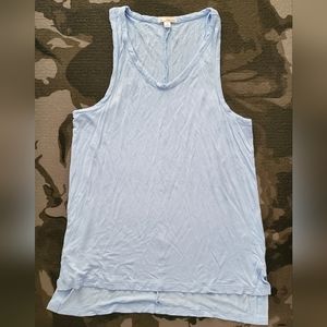 Gap Hi Low Light Blue Tank Top